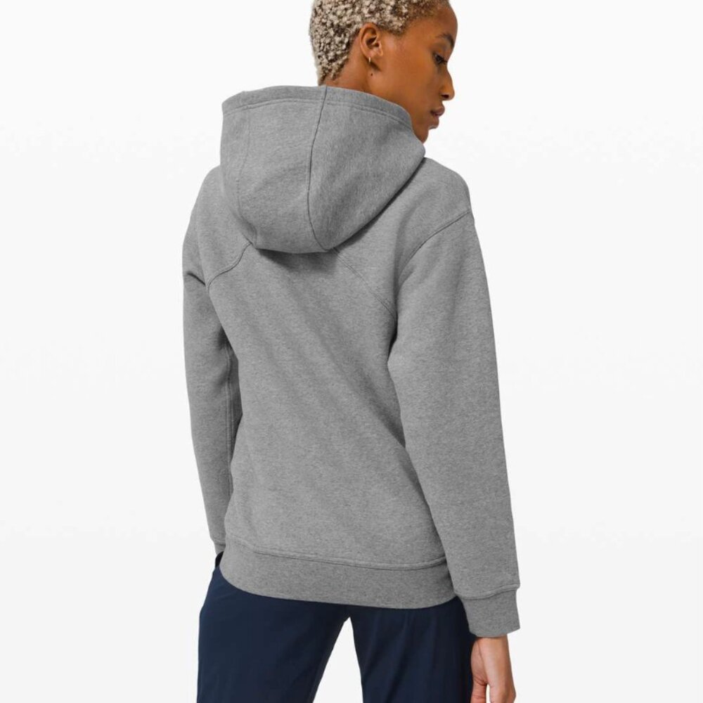 Lululemon All Yours Hoodie *Fleece W3DVBS (Heathered Core Medium Grey) - Size 4